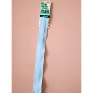 YKK New Unique Invisible Zipper 9in Powder Blue Color 542, ART 0309